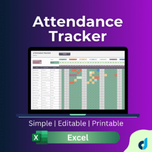Attendance Tracker Excel Template